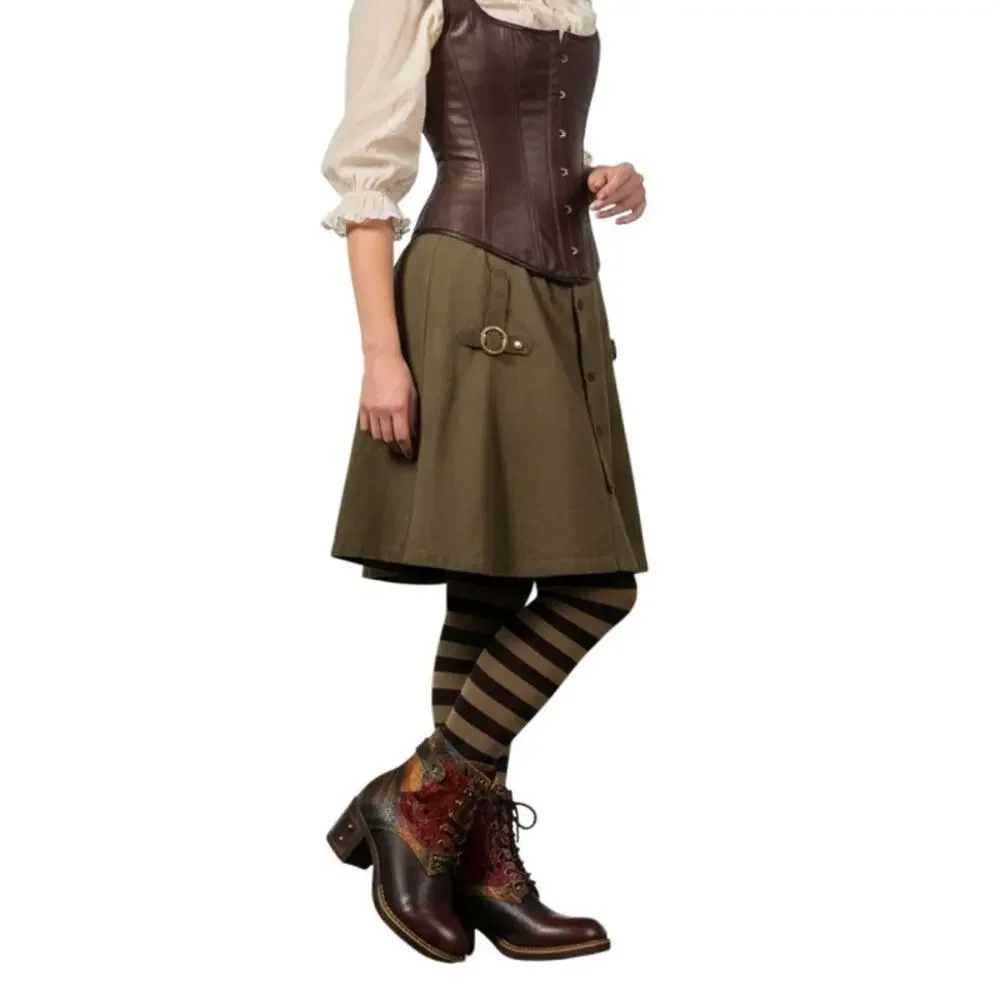L'Artiste Spring Step Harmonic Boots Women 7.5-8 EU 38 Floral Plaid‎ Leather Zip